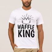 WAFFLE KING DAD MANNEN FUNNY T-Shirts (Voorkant)
