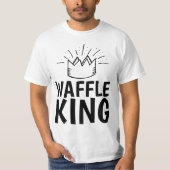 WAFFLE KING DAD MANNEN FUNNY T-Shirts (Voorkant)