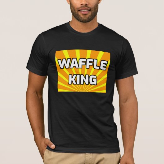 WAFFLE KING MANNEN DAD T SHIRTS (Voorkant)