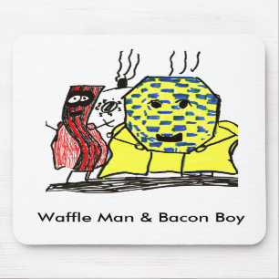Waffle Man & Bacon Boy Muismat