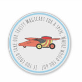 Waffle+Mochi- Magicart-Vinyl Sticker (Voorkant)