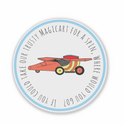 Waffle+Mochi- Magicart-Vinyl Sticker (Voorkant)