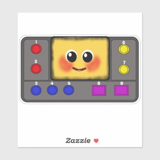 Waffle+Mochi-Magicartscreen-Vinyl Sticker (Vel)