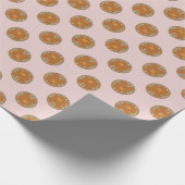 Waffle Polka Dot Pattern in Light Roze Cadeaupapier (Hoek)