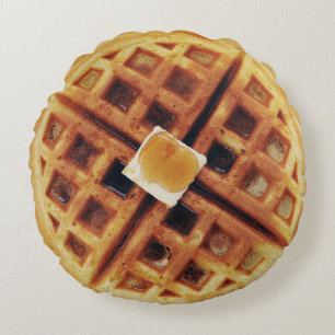 Waffle Round Pillow Rond Kussen