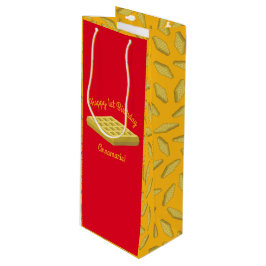 Waffle Schattige Ontbijt Verjaardagsfeest Wijn Cadeautas