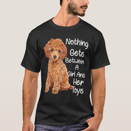 Waffle Speelgoed Poodle Hondenliefhebber niets kri T-shirt (Voorkant)