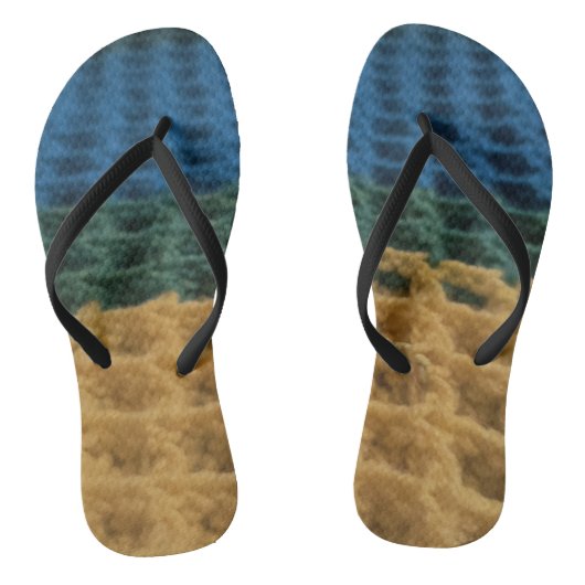 Waffle Stitch Crochet Design Teenslippers (Voetbed)