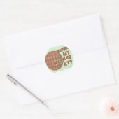 Waffle-tekort! Ronde Sticker (Envelop)