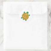 Waffle Turtles-sticker Ronde Sticker (Tas)