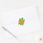 Waffle Turtles-sticker Ronde Sticker (Envelop)