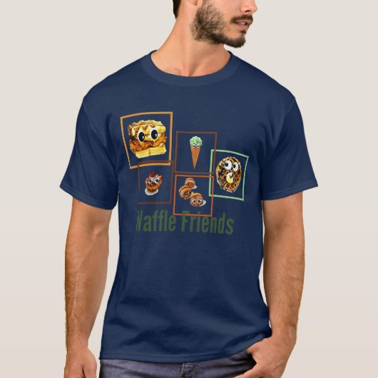 Waffle Vrienden T-shirt (Voorkant)