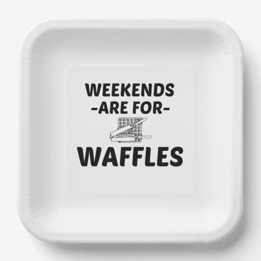 WAFFLE WEEKEND PAPIEREN BORDJE (Voorkant)