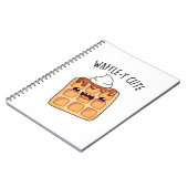 Waffle-y Funny Waffle Pun Notitieboek (Linkerzijde)