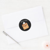 Waffle-y Funny Waffle Pun Ronde Sticker (Envelop)