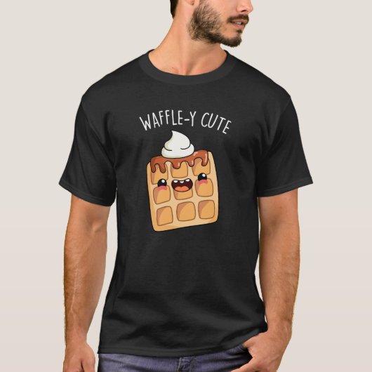 Waffle-y Funny Waffle Pun T-shirt (Voorkant)