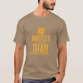 Waffles are better than Pancakes Pastry retro T-shirt (Voorkant)