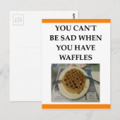 WAFFLES BRIEFKAART (Voorkant / Achterkant)