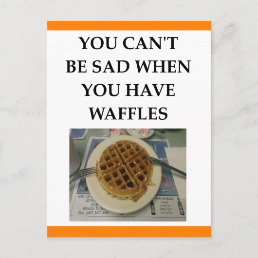 WAFFLES BRIEFKAART (Voorkant)