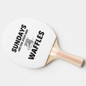 WAFFLES EN JESUS SUNDAY TAFELTENNISBATJE (Zijkant)