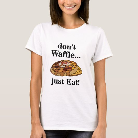 Waffles Food Funny T-shirt (Voorkant)