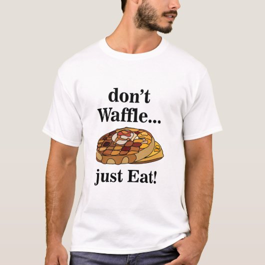Waffles Food Funny T-shirt (Voorkant)