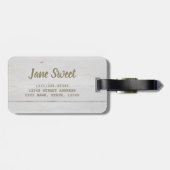 Waffles homemade met curranten voor zoete tand bagagelabel (Achterkant horizontaal)