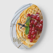 Waffles homemade met curranten voor zoete tand grote klok (Hoek)
