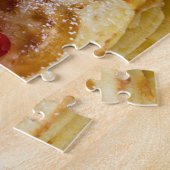 Waffles homemade met curranten voor zoete tand legpuzzel (Zijkant)