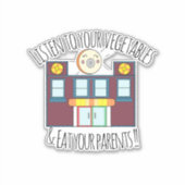 Waffles&Mochi-Custom Vinyl Sticker (Voorkant)