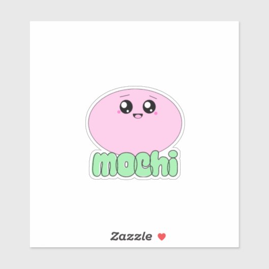 Waffles+Mochi-Just Mochi-Vinyl Sticker (Vel)