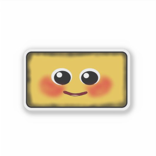 Waffles + Mochi-Magicart Screen- Vinyl Sticker (Voorkant)