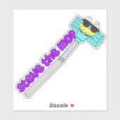 Waffles&Mochi-StevetheMop-Vinyl Sticker (Vel)