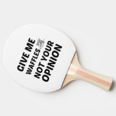 WAFFLES NIET UW ADVIES TAFELTENNISBATJE (Zijkant)