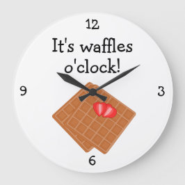 Waffles O'Clock leuke food grafisch Grote Klok