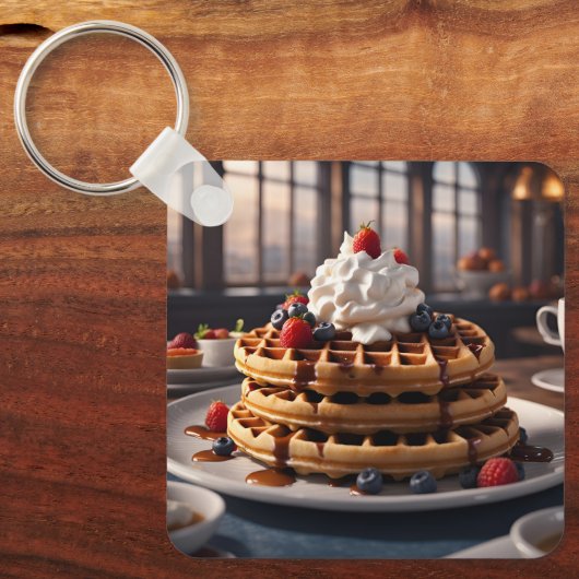 Waffles Sleutelhanger (Voorkant)