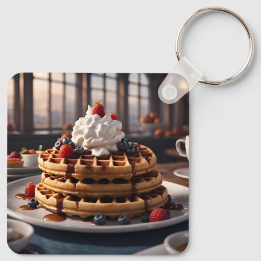 Waffles Sleutelhanger (Achterkant)