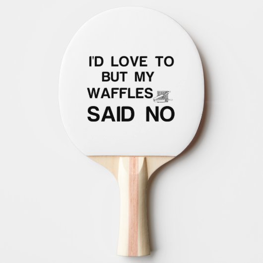 WAFFLES ZEI NEEN TAFELTENNISBATJE (Voorkant)