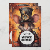 Wafflewhisk Steampunk Dier Aangepaste naam Kaart (Voorkant / Achterkant)