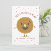 Waffley Goede Vriend Waffle Kind Klaslokaal Valent (Staand voorkant)