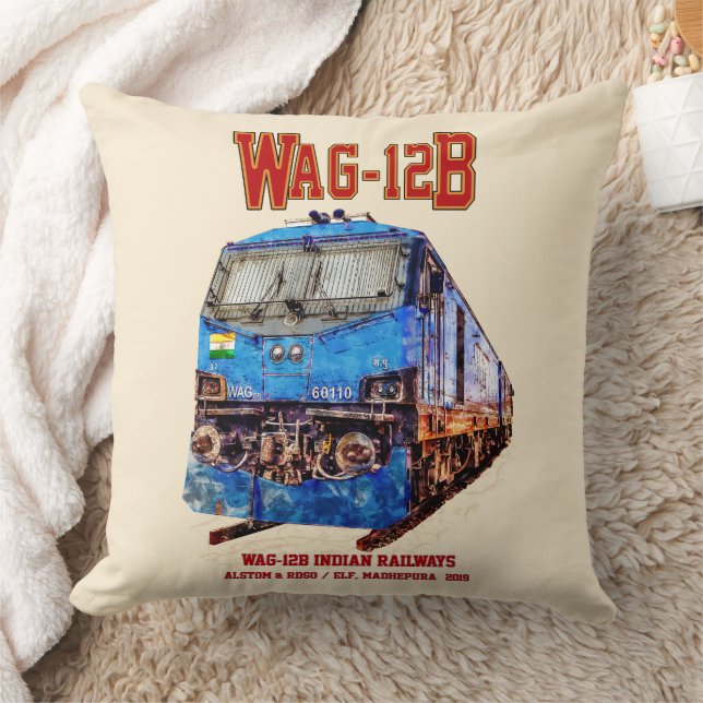 WAG-12B locomotief. goederentrein van de Indiase s Kussen (Deken)