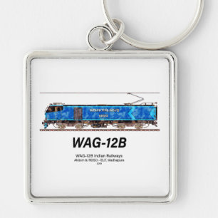 WAG-12B locomotief. goederentrein van de Indiase s Sleutelhanger