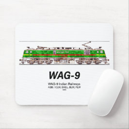 WAG-9 locomotief. goederentrein van de Indiase spo Muismat