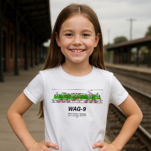 WAG-9 locomotief. goederentrein van de Indiase spo T-shirt
