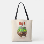 WAG-9 locomotief. goederentrein van de Indiase spo Tote Bag (Achterkant)
