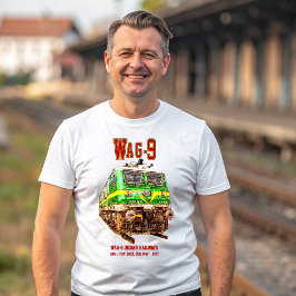 WAG-9-locomotief. Goederentrein van Indian Railway T-shirt