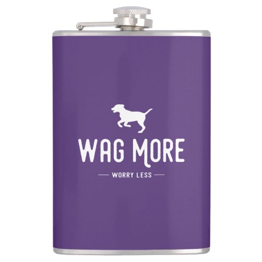 Wag meer zorgen minder heupfles (Voorkant)