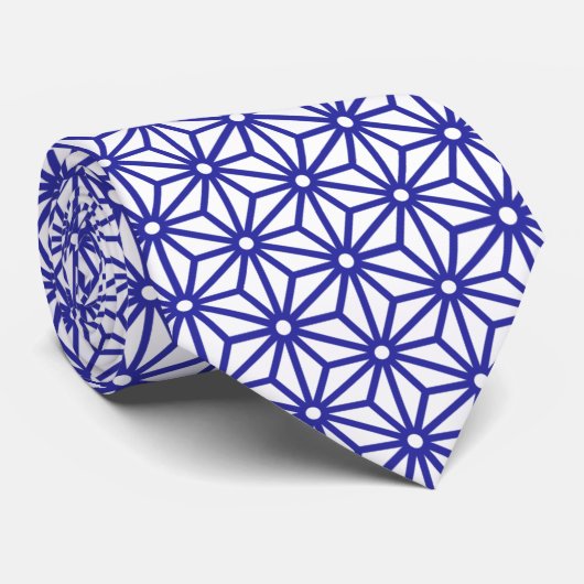 Wagara - Asanoha (Leaf) Stropdas (Opgerold)