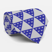 Wagara - Uroko Schubben Blauw Stropdas (Opgerold)