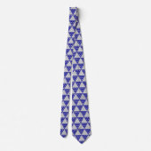 Wagara - Uroko Schubben Blauw Stropdas (Achterkant)
